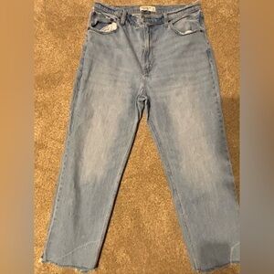Abercrombie ultra high-rise ankle straightjeans